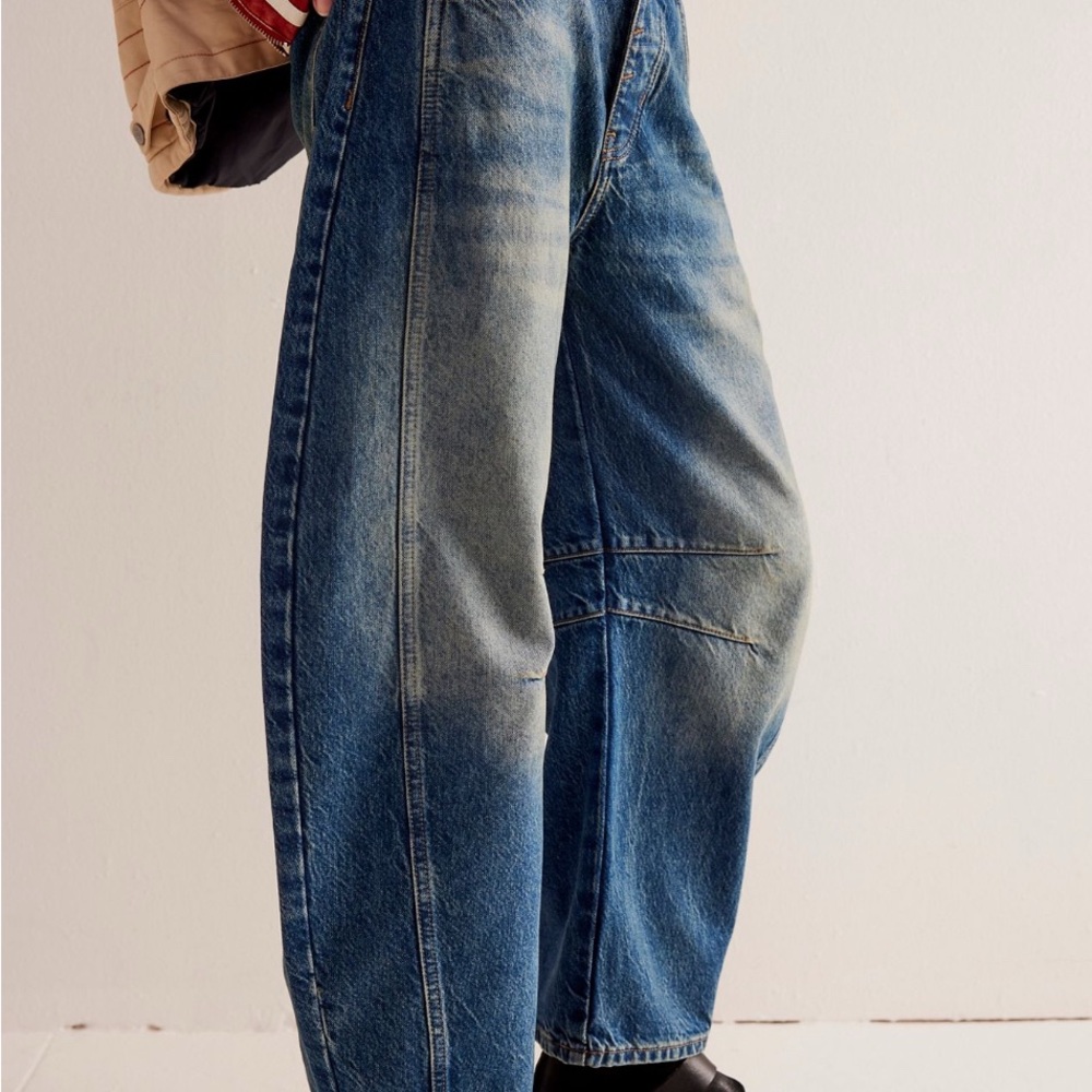 Free People Blue Ankle Jeans